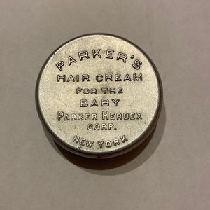 Aluminum (?) container vintage good condition